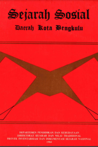 Image of SEJARAH SOSIAL DAERAH : KOTA BENGKULU